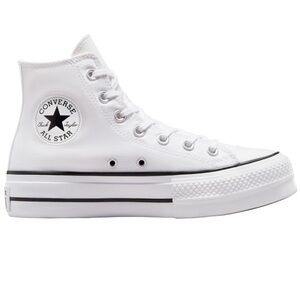 Converse White High Top Platform Sneakers